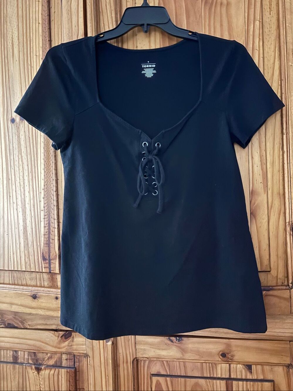 Torrid “Foxy” Laceup Top